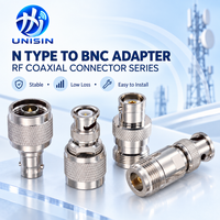 Adaptateur de connecteurs N vers BNC, 50 ohms, nickelé, coupleur RF mâle-femelle 0-6 GHz pour antennes de communication et équipements de test