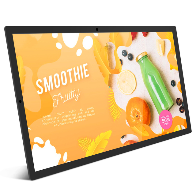 Commercial Signage Display Advertising Wall Mount CMS Software LCD Tablet 10.1 15.6 21.5 24 Inch Android 11 POE Tablet Hospital