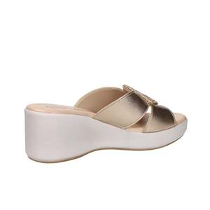 Ciabatte con Zeppa Morbide da Donna Cinzia Ts61312, Sandali con Plateau Color Rame Metallizzato - Product Image 4