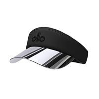 Gorra de sol UV personalizada - Visera larga de PVC con degradado, gorra de felpa ajustable, sombrero metálico para viajes, yoga, playa, venta al por mayor