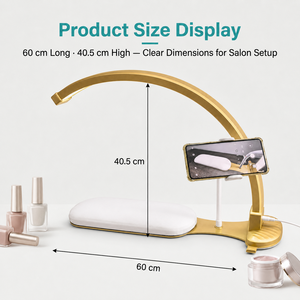 Lámpara <span class=keywords><strong>UV</strong></span> Portátil Inteligente Moderna de 24W/15W con Forma de Media Luna, con Luz <span class=keywords><strong>para</strong></span> Selfies y Soporte <span class=keywords><strong>para</strong></span> Teléfono Celular, <span class=keywords><strong>para</strong></span> Uso en el Hogar y Salón de Belleza - Product Image 5