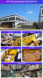 Guantes de seguridad para el trabajo con doble palma reforzada, soldador Mig de piel de vaca amarilla de 14 pulgadas, cuero de grano dividido, venta al por mayor - Product Image 6