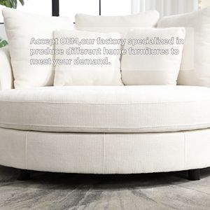 Sillón Reclinable Moderno de <span class=keywords><strong>Tela</strong></span> para Sala de Estar con Diseño de Respaldo Alto, Silla de Ocio Ecológica, Muebles para el Hogar con Patas de Metal - Product Image 2