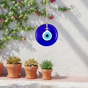 Perle ronde contre le mauvais œil, en verre, fait à la main, tendance turque, 1 pièce, 10.50 CM - Product Image 3