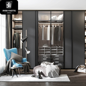 <span class=keywords><strong>Armadio</strong></span> Moderno in Legno con Porta Scorrevole e <span class=keywords><strong>Specchio</strong></span>, Montaggio a Parete Estensibile per Camera da Letto - Product Image 6