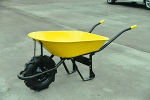 Carretilla de mano de plataforma de transporte de carga de metal - Product Image 4