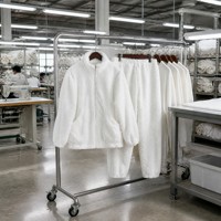 FEIYUE en stock, ensemble de pyjamas en sherpa moelleux 2 pièces, vente directe du fabricant, RTS