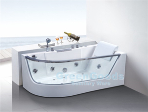 Offre Spéciale Pas Cher Prix Français Coin En Fiber De Verre <span class=keywords><strong>Baignoire</strong></span> De Massage Avec <span class=keywords><strong>Panneau</strong></span> Latéral Longeait - Product Image 4