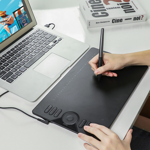 Other Computer Accessories Huion HS610 Digital Pen Drawing Graphic Tablet Tablette Graphique with Express Keys