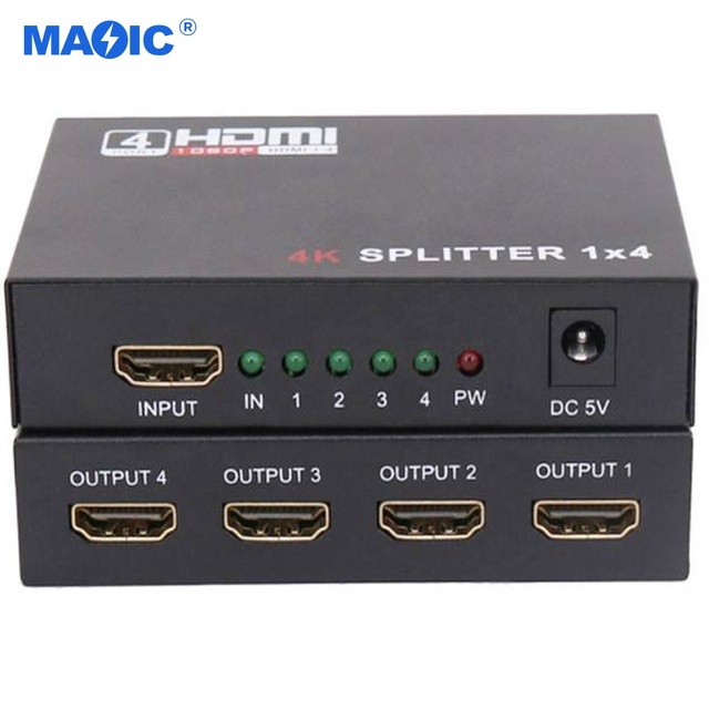 OEM 4K 1 in 4 Out HDMI Splitter HD Synchronous Split Screen HDMI Switcher 4K HDCP Screen Video Splitters Switch