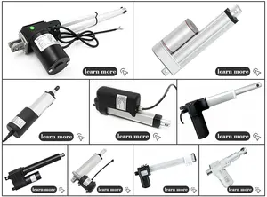 12v 24v aktuator linier industri pekerjaan berat 200mm 400mm Motor Stepper Stroke baja tahan karat aktuator linier mikro