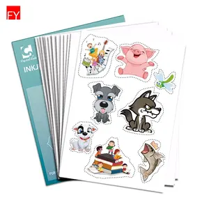 A4 dính Sticker giấy dán vinyl tùy chỉnh A4 phun Sticker giấy trắng nhãn