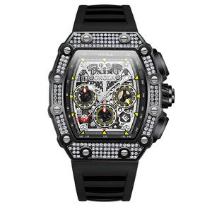 Relojes ONOLA 6826D de lujo, totalmente automáticos, mecánicos, resistentes al agua, con correa, para hombre, diseño único y moderno, con diamantes incrustados. - Product Image 1
