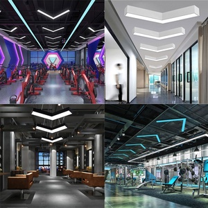 Modernas luces en forma de V Comercio Iluminación interior Estudio Oficina LED Lámparas colgantes Luces colgantes de techo - Product Image 1