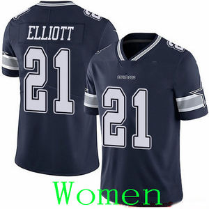 Wanita wanita 4 Dak Prescott 21 Ezekiel Elliott 7 trewon Diggs 88 ceebee domba 11 Micah Parsons Jersey sepak bola - Product Image 4