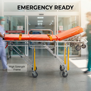 Camilla de Emergencia Plegable, Portátil, Ajustable en Altura, Económica y Resistente para <span class=keywords><strong>Hospital</strong></span> - Product Image 1
