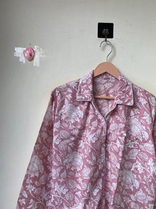 ชุดชุดนอน100% 2ชิ้นสำหรับใส่ฮันนีมูนเสื้อกางเกงผ้าฝ้ายออร์แกนิกชุดอินเดียพิมพ์ลายดอกไม้ระบายอากาศสำหรับฤดูร้อน - Product Image 3