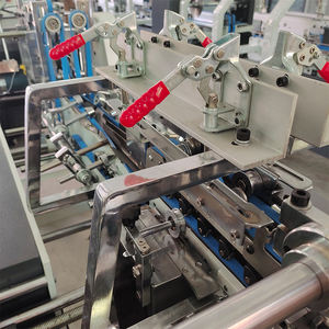 เครื่องติดกาวกล่องกระดาษอัตโนมัติแบบพับสำเร็จรูป 4 มุม ขนาดเล็ก สำหรับกล่องกระดาษล็อคก้นแบบเส้นตรง น้ำหนัก 660 กก. - Product Image 4