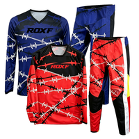 Ensemble de combinaison de motocross personnalisée pour homme, maillot de moto à manches longues et pantalon, équipement complet pour la conduite de moto tout-terrain