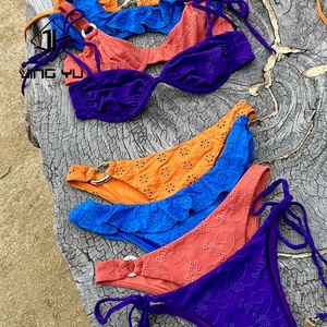 Conjunto de Bikini de Poliéster Ecológico de Alta Calidad, Personalizado con la Marca del Fabricante, Estampado para Ropa de Playa - Product Image 4