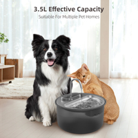 Fontaine d'eau en acier inoxydable OEM 4L WiFi pour chats Fontaine d'eau pour animaux de compagnie Distributeur d'eau automatique pour chat en acier inoxydable Nettoyage facile