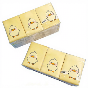 Beste schattige zakdoekjes bulk, stofvrij, milieuvriendelijk, groothandel, maagdelijk pulp tissuepapier, aangepast logo, 15gx3-laags, 205*205mm - Product Image 1