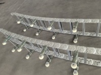 Porte-câbles en acier pour équipements d'automatisation CNC avec supports de câbles en acier durables pour la gestion des câbles en mouvement