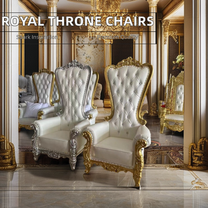 Sang Trọng Hoàng Gia Vua Ngai Vàng Nữ Hoàng ghế vải ghế ngoài trời phòng khách trường nhà bếp căn hộ sử dụng-cho đám cưới tổ chức sự kiện ghế - Product Image 5