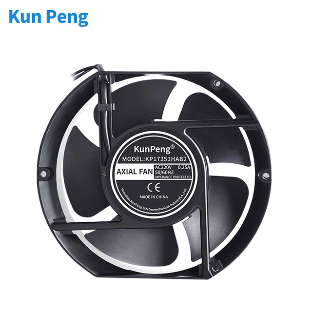 Ac Axial Cooling Fan 17251 With High Air Volume 110v 220v Fan 172*150*51mm 2 Balls