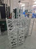 Structure de scène en treillis à boulons en alliage d'aluminium pour éclairage 400x400x1500mm G44 Noir/Argent