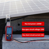 Medidor Solar MPPT UNI-T UT673PV+ de 2200W, 150V 20A, Probador de Paneles Fotovoltaicos con Aplicación Bluetooth, Pmax, Vmp, Imp, Voc, Isc