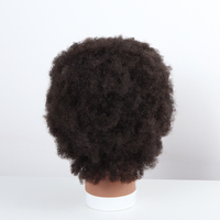 Cosmétologie pas cher 100% cheveux humains afro-américain Salon pratique coiffeur tressage Afro vague formation Mannequin poupée factice