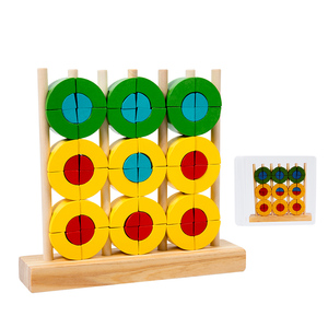Ahşap gökkuşağı istifleme oyuncak ahşap gökkuşağı istifleyici kemer oyunu Montessori kemer köprü gökkuşağı yapı taşları - Product Image 4