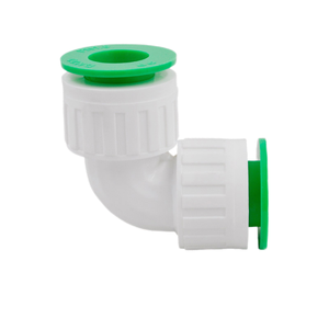 Nuevo diseño personalizado Ppr Pipe Serie de inserción rápida Codo de 90 grados Accesorios de ajuste a presión - Product Image 1