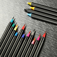 Rechargeable personnalisé en gros Double tête double pointes croquis Art marqueur stylo pour le dessin