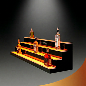 Présentoir de bouteilles de vin en acrylique à led, design personnalisé, vente en gros, scintillant - Product Image 1