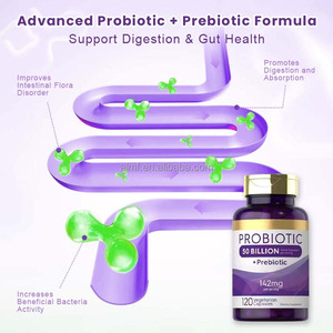 50 Mil Millones de UFC, <span class=keywords><strong>14</strong></span> Cepas de Probióticos + Prebióticos, 120 Cápsulas Vegetarianas, Suplemento Dietético para el Apoyo de la Salud Digestiva en Adultos - Product Image 3