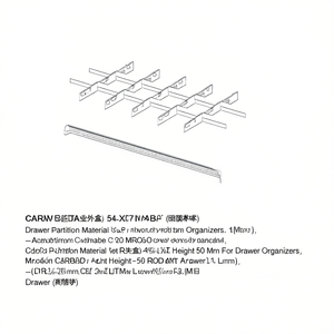 Fami <b>Drawer</b> Partition Material Set 54X27 Front Height 50 Mm For <b>Drawer</b> Organizers - Product Image 3