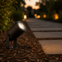 Projecteur extérieur étanche IP65 7W AC Classe II isolé avec support à piquet pour usage extérieur CE ROHS