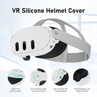 2023 Aksesori VR terbaru penutup silikon cangkang pelindung depan untuk VR Meta Quest 3