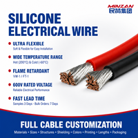 Câbles en silicone haute température pour fils électriques 0 1 2 4 6 8 10 12 14 16 18 20 22 24 26 28AWG