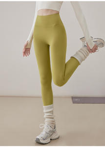 กางเกงโยคะฟิตเนสแห้งเร็ว กางเกงออกกำลังกายแบบรัดรูปสำหรับผู้หญิง พร้อมโลโก้แบบกำหนดเอง - Product Image 6