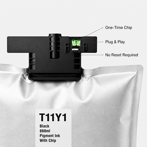 Bolsa de Tinta OCB T11Y1 con Chip para Epson WorkForce WF-M5399 WF-M5899 con Tinta de Pigmento Negra de 860 ml para Impresión de Alto Volumen en Oficinas - Product Image 3
