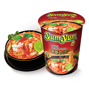 Vente en gros de nouilles instantanées à baril à saveur Thai Tom yum <span class=keywords><strong>goong</strong></span> nouilles de collation de nuit - Product Image 2