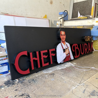 Letrero de Acrílico con Iluminación Frontal, Letrero Personalizado Impermeable con Iluminación Led para Tienda, Letras de Canal 3D