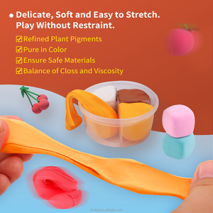 Lot de 12 couleurs d'argile à séchage à l'air, non toxique, écologique, pour loisirs créatifs d'enfants, avec outils complets et guide d'artisanat - Product Image 3