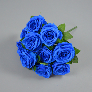 <span class=keywords><strong>Rosa</strong></span> di seta artificiale 10 teste <span class=keywords><strong>rosa</strong></span> Bouquet floreale fiore di alta qualità Hotel matrimonio tavole natale decorazione finta <span class=keywords><strong>rosa</strong></span> - Product Image 4