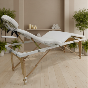OEM Folding Massage Table - Portable Wooden Lash Bed with Adjustable Headrest for Mobile <strong>Therapists</strong> &amp; Home Visits - Product Image 3