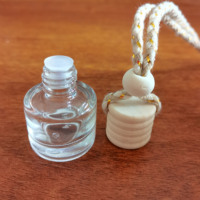 Bouteille de parfum pour voiture, diffuseur de désodorisant, en verre vide, rechargeable, pour suspension automatique, odeur d'huile essentielle