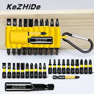 22-Piece Portable <b>Phillips</b> <b>Screwdriver</b> Bit <b>Set</b> S2 Steel Magnetic Electric Tool Kit 25mm Length - Product Image 4